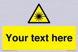 Custom Laser Hazard Sign